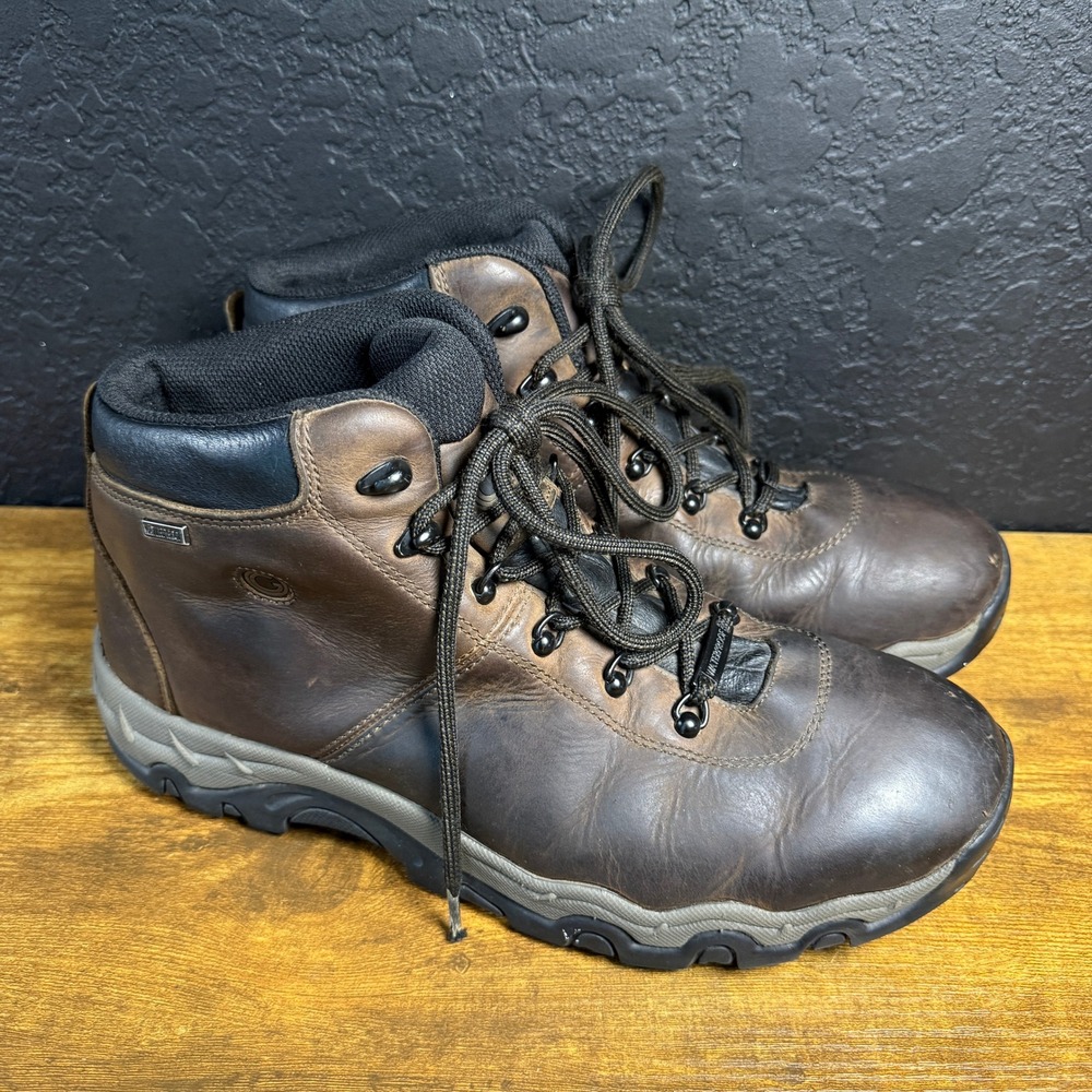 Outdoor Gear Canyon‎ 7021 Brown Leather Waterproof Hiking Boots Mens 12